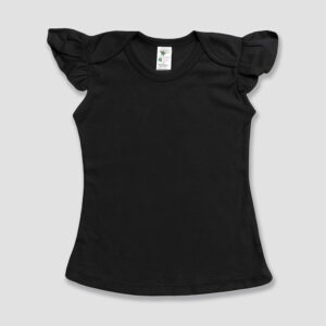 Toddler Girls' Flutter T-Shirts – Polyester Cotton Blend