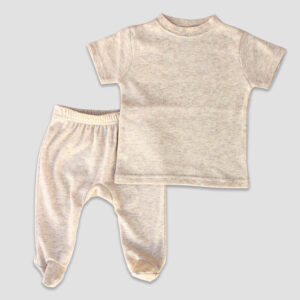 Luxe Baby Footed Pants and Short Sleeve T-Shirt Sets