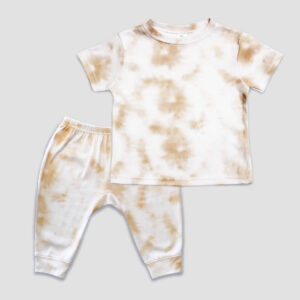 Baby Jogger Pants and Short Sleeve T-Shirt Sets - Pigment Dyed - Polyester-Cotton Blend