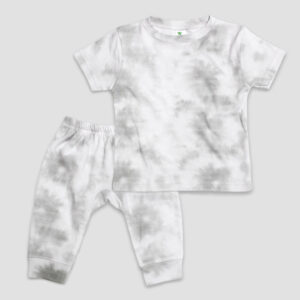 Baby Jogger Pants and Short Sleeve T-Shirt Sets - Pigment Dyed - Polyester-Cotton Blend