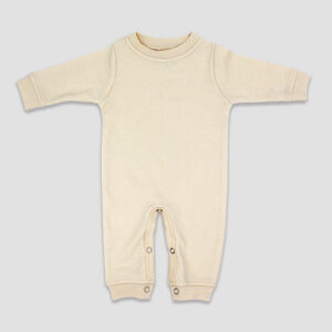 Baby One-Piece Sleep N Play Long Sleeve Crew Neck – Premium 100% Cotton