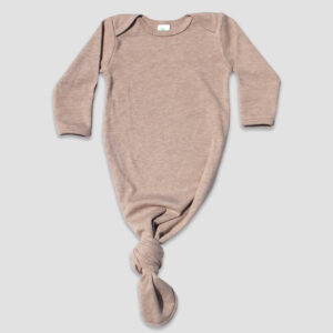 Luxe Baby Knotted Sleep Gowns With Mittens – Polyester Cotton Blend