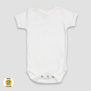 Baby One-Piece Onesies Short Sleeve Crew Neck - Premium 100% Cotton