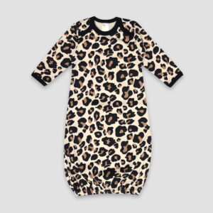 Baby Sleeping Gown – Leopard – Premium 100% Cotton
