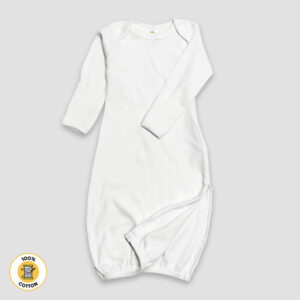 Baby Sleep Gowns with Side Zipper - Premium 100% Cotton