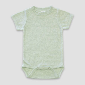 Baby Short Sleeve One-Piece Onesies - Crew Neck – Polyester Cotton Blend