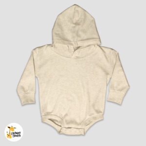 Luxe Long Sleeve Baby Hooded Bubble Rompers - Polyester-Cotton Blend