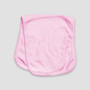 Baby Scallop Burp Cloth – 2-Ply – Polyester Cotton Blend