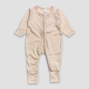 Luxe Baby One-Piece Pajamas With Fold Over Mittens, Fold Over Footies – Polyester Cotton Blend
