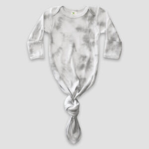 Baby Knotted Sleep Gowns With Mittens - Polyester Cotton Blend