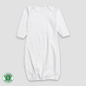 Baby Sleep Gowns with Scallop Trim - Polyester Cotton Blend