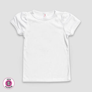 Youth Girls' Puff Sleeve T-shirts - 100% Polyester
