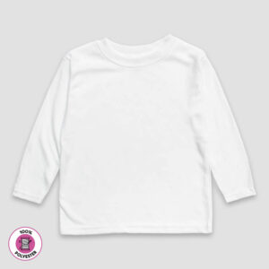 Youth Long Sleeve T-shirt - Crew Neck - 100% Polyester