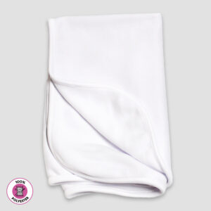 Blank Baby Receiving Blanket - Fleece - 100% Polyester