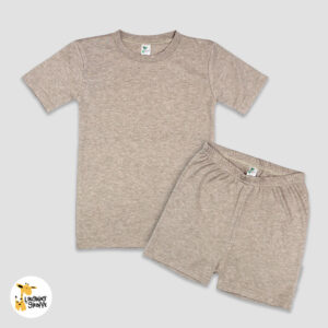 Luxe Toddler Short Sleeve T-Shirt and Shorts Set - Polyester-Cotton Blend