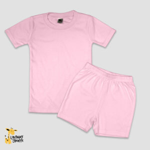 Toddler Short Sleeve T-Shirt and Shorts Set - Polyester-Cotton Blend