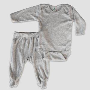 Luxe Baby Footed Pants and Long Sleeve Bodysuit Sets