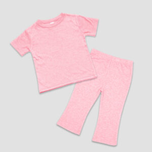 Luxe Toddler Flare Pants and Short Sleeve T-Shirt Set