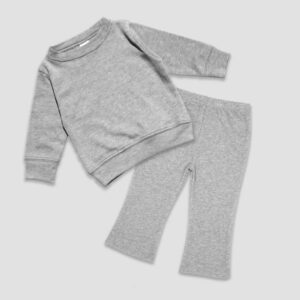 Luxe Toddler Flare Sweatsuits - Polyester Cotton Blend