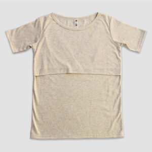 Luxe Womens Short Sleeve Nursing Top - PolyesterCotton Blend